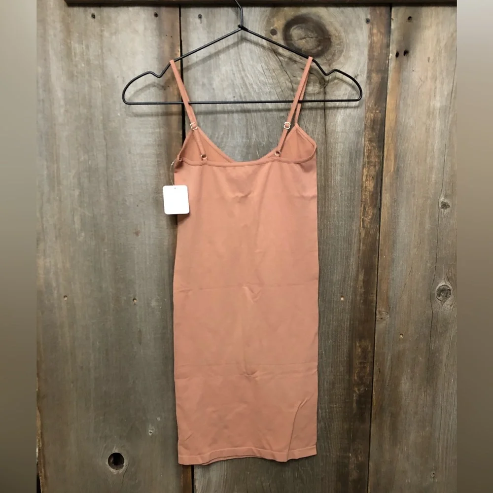 Free People Seamless Mini Slip Dress in Iced Chai Size XS/S - Picture 5 of 13